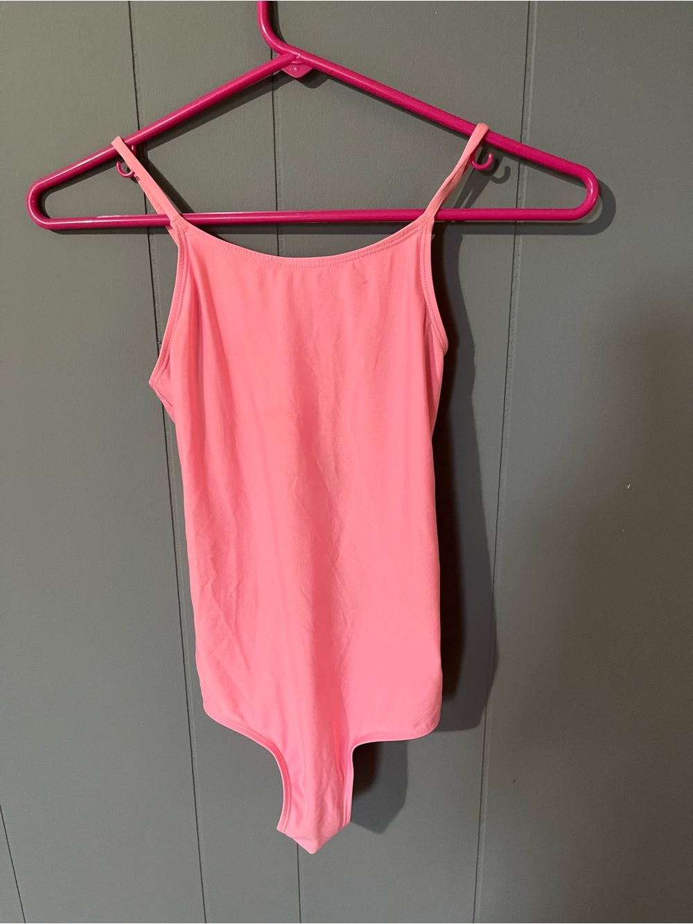 H & M Girls' Pink One-Piece Tank Leotard Size 7/8
